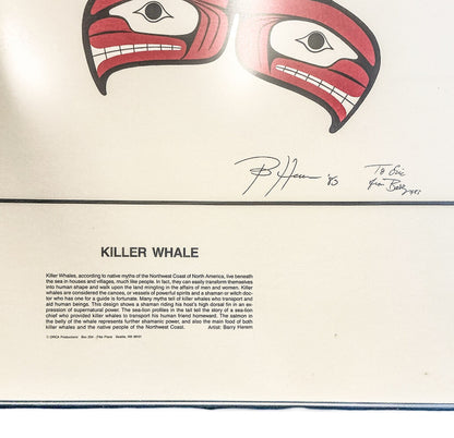 "Killer Whale" Barry Herem 1983, Serigraph