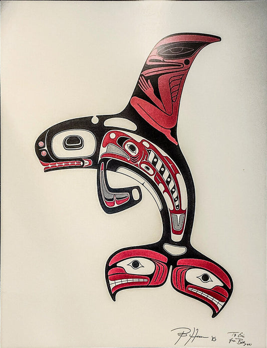 Barry Herem. "Killer Whale". Serigraph. 1983.