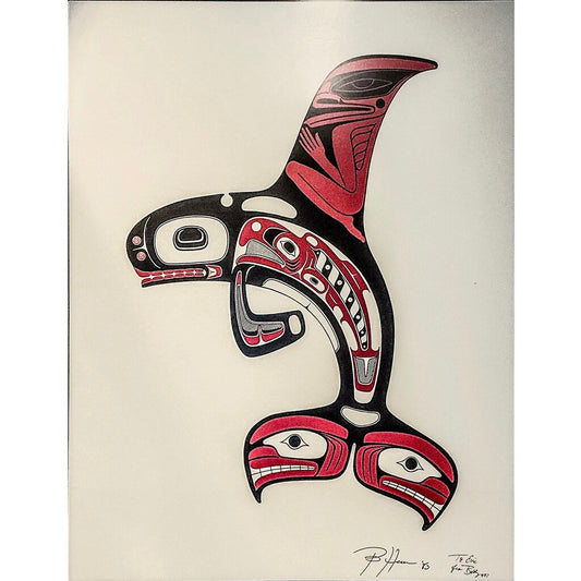 Barry Herem. "Killer Whale". Serigraph. 1983.