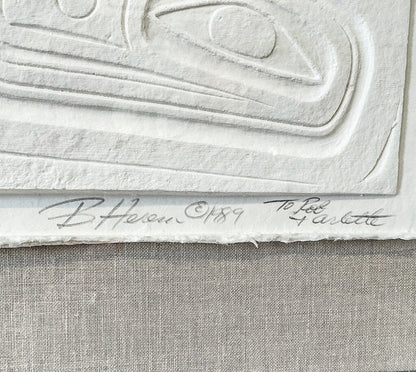 Barry Herem."House of Gonakadet." 1989. Cast Paper Relief.