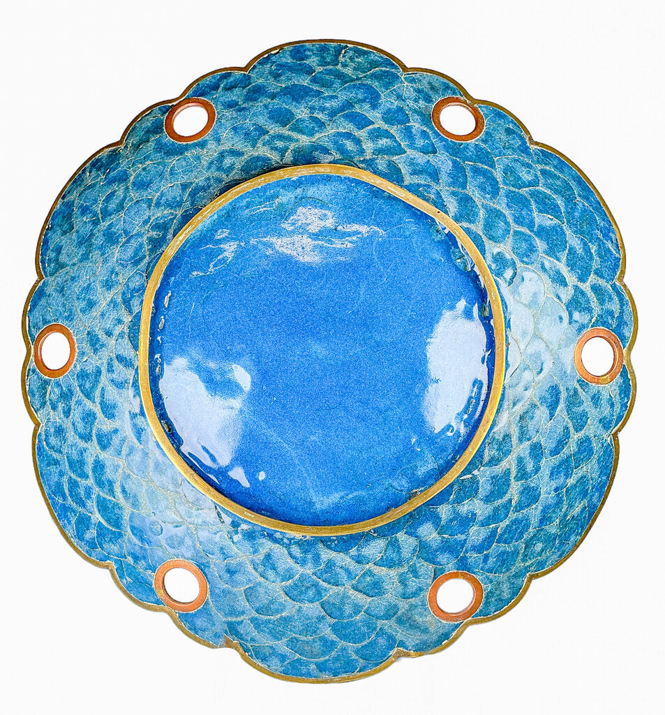 Late 19th c Chinese Cloisonne Plate