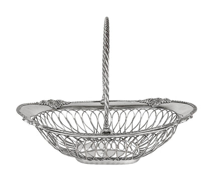 Sterling 18th Century Sheffield Wire Handled Basket