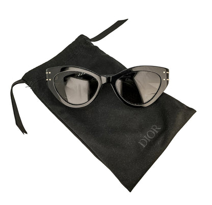 Dior Signature B71 Black Cat Eye Sunglasses (orig. $600)