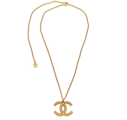 Chanel CC 24B Collection Gold Tone Necklace