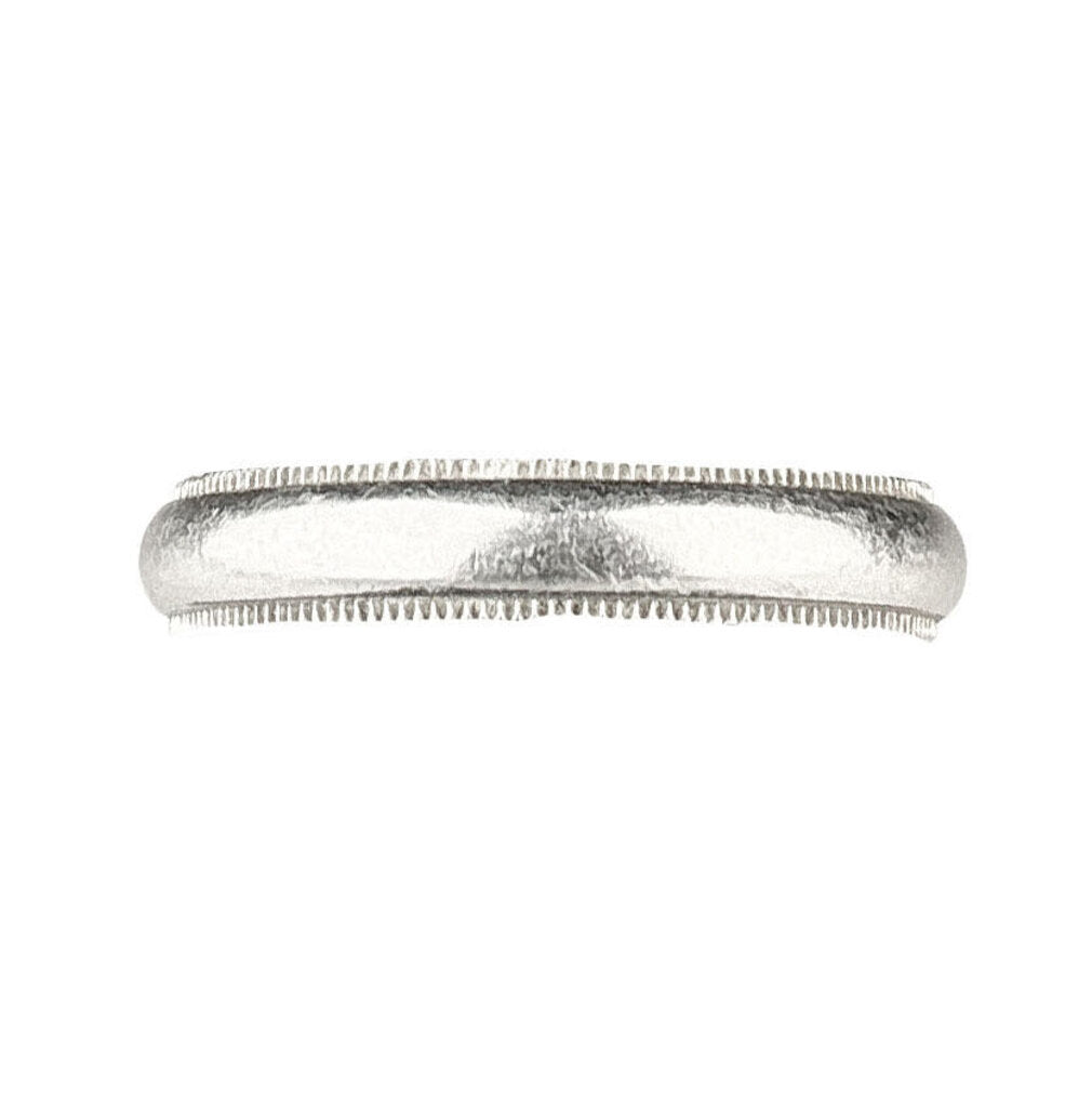 Tiffany & Co. Platinum Milgrain Band. 4mm. 8.30g.