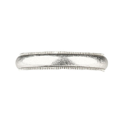 Tiffany & Co. Platinum Milgrain Band. 4mm. 8.30g.