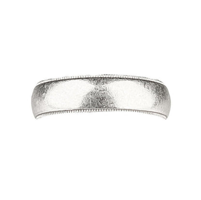 Tiffany & Co. Platinum Milgrain Wedding Band. Gents. 6.7mm. 14g