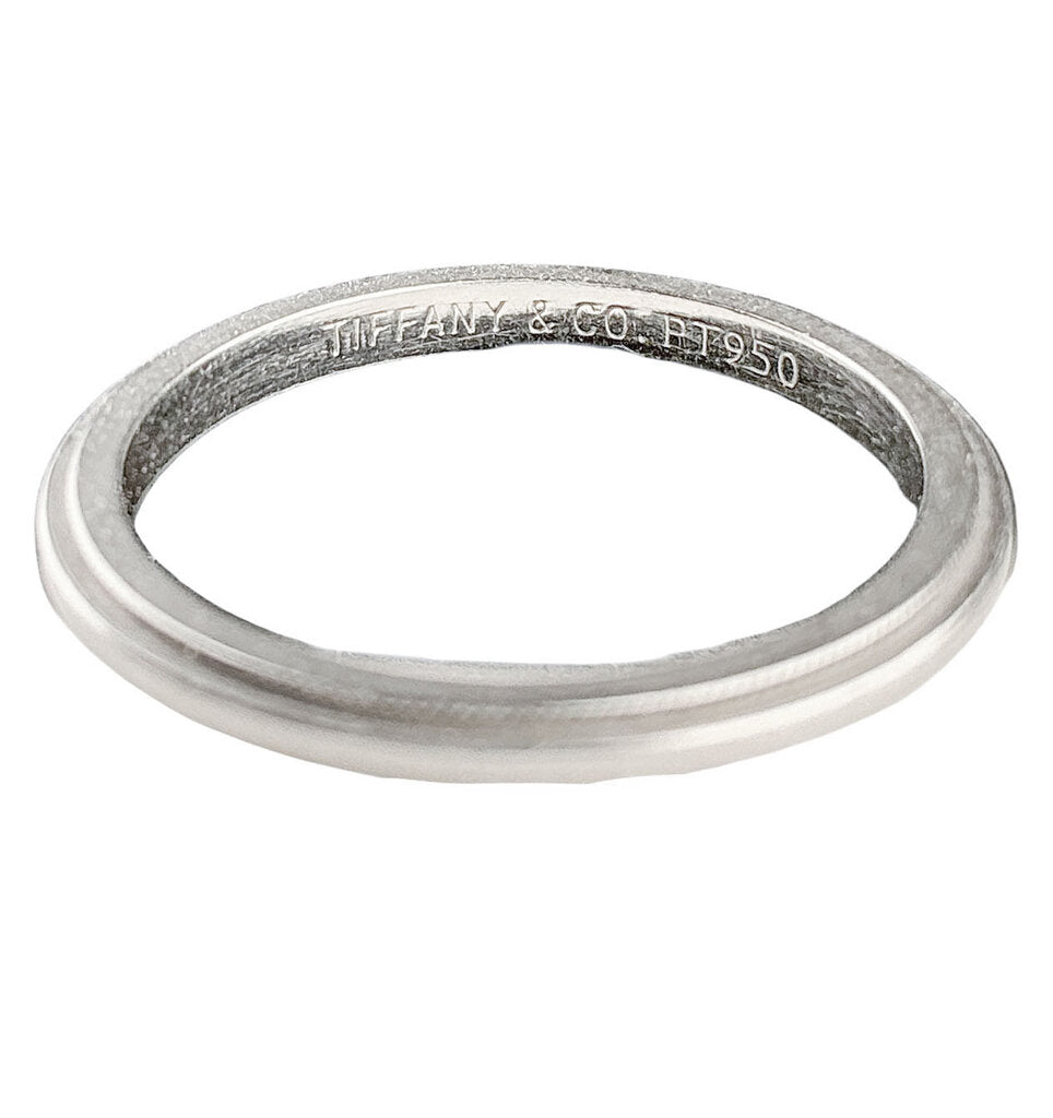 Tiffany & Co. Platinum Milgrain Wedding Band.