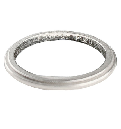 Tiffany & Co. Platinum Milgrain Wedding Band.
