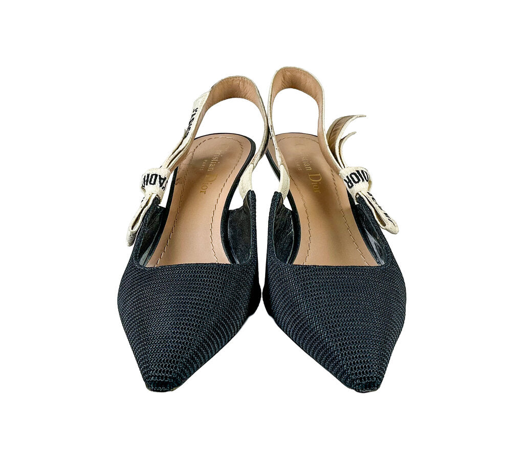Dior J'ADior Slingback Bak Fabric Pumps
