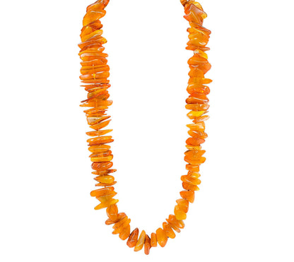 Vintage Baltic Chip Strand Necklace. 48-52"