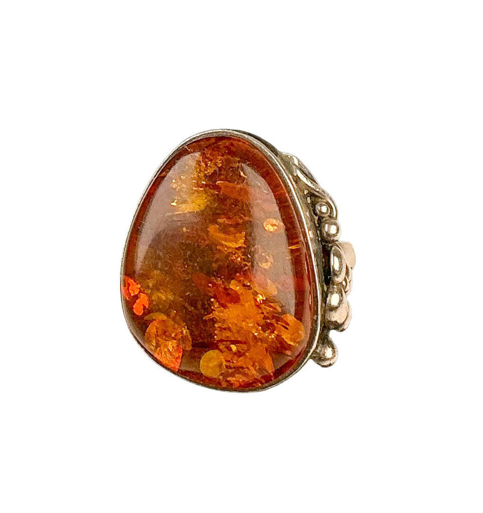 Todd White Sterling Baltic Amber Ring.