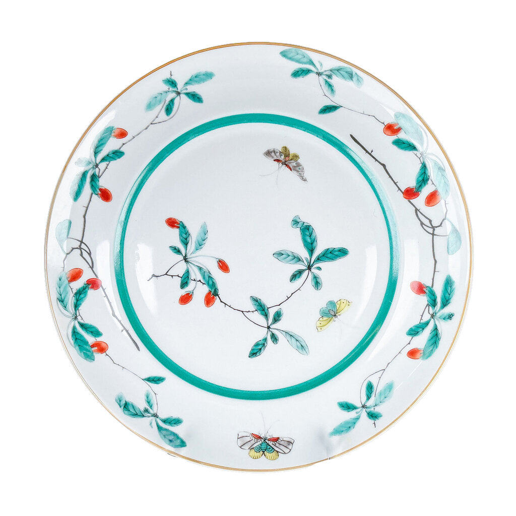 11PC Mottahedeh Famille Vert Dinner Plates