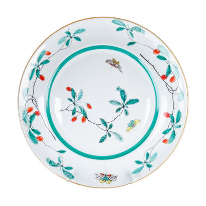 11PC Mottahedeh Famille Vert Dinner Plates