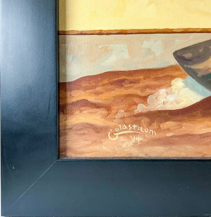 Robert Goldstrom. "Great Gold Angel." Oil on Panel.Signed Finished Work.
