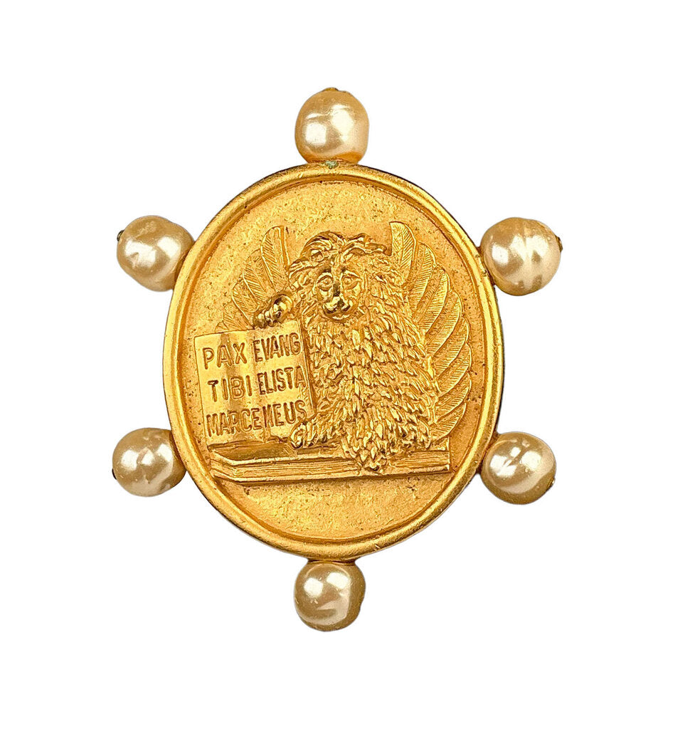 Ann Hand Brooch Saint Mark Lion