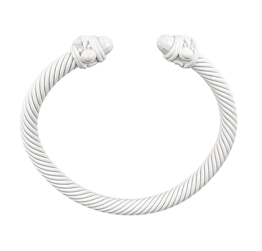 David Yurman White Rensissance Aluminum Cuff