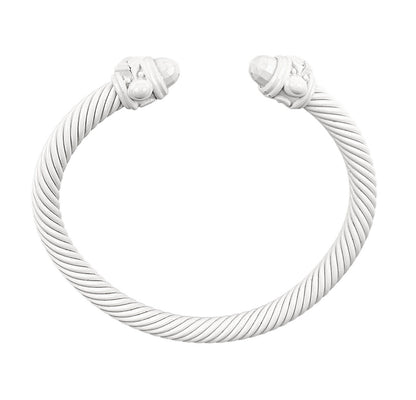 David Yurman White Rensissance Aluminum Cuff
