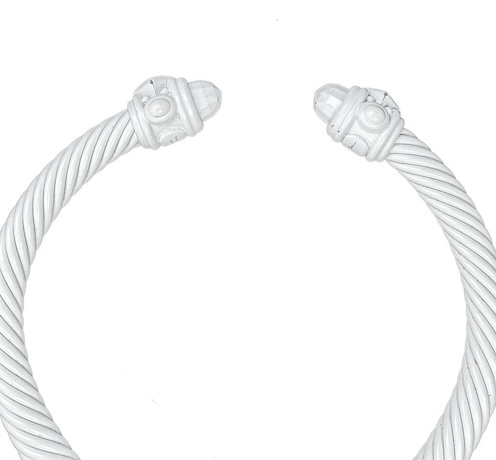 David Yurman White Rensissance Aluminum Cuff