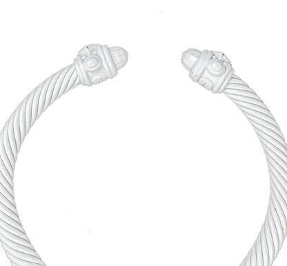 David Yurman White Rensissance Aluminum Cuff