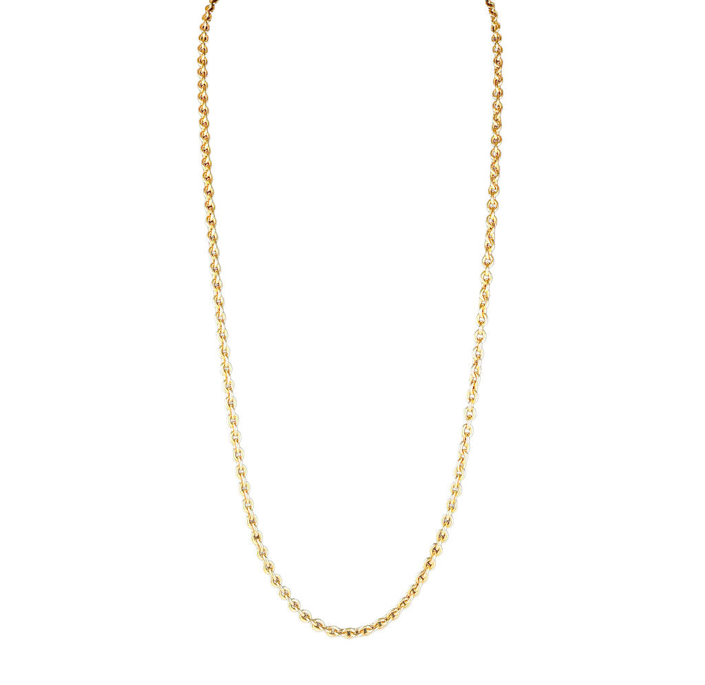 18K RG 24" Chain Link Necklace