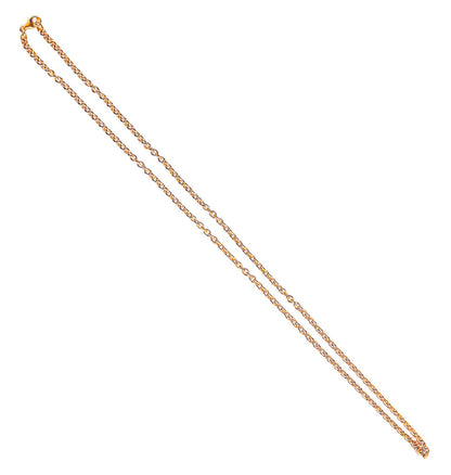 18K RG 24" Chain Link Necklace