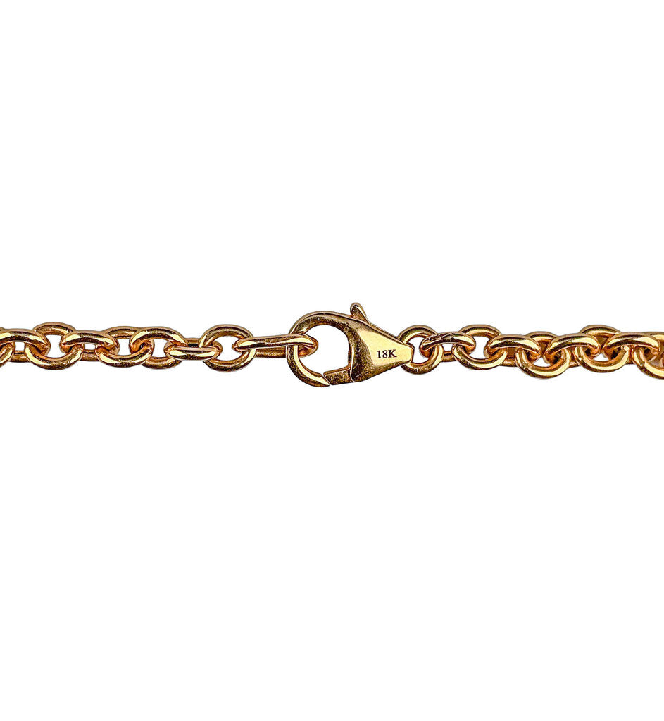 18K RG 24" Chain Link Necklace