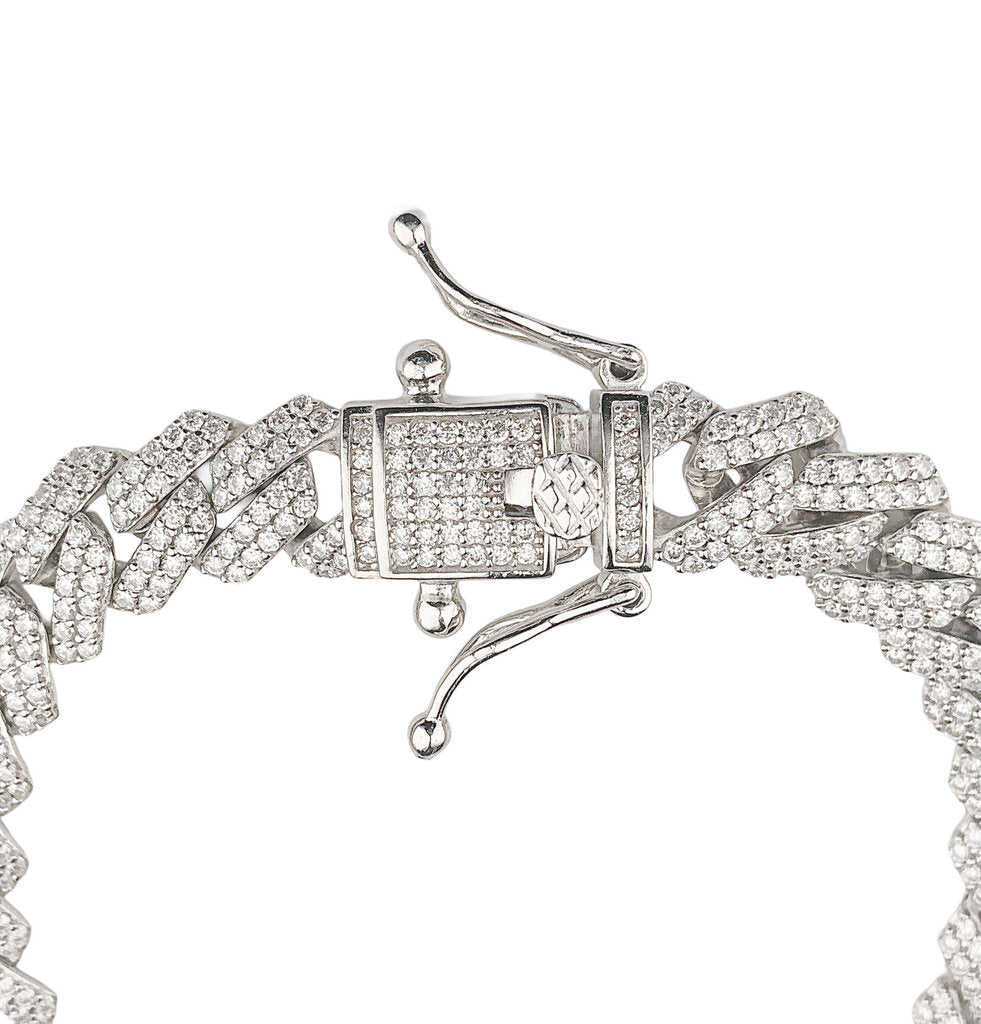 Sterling Tennis Bracelet w / Pave Lab Grown Diamonds