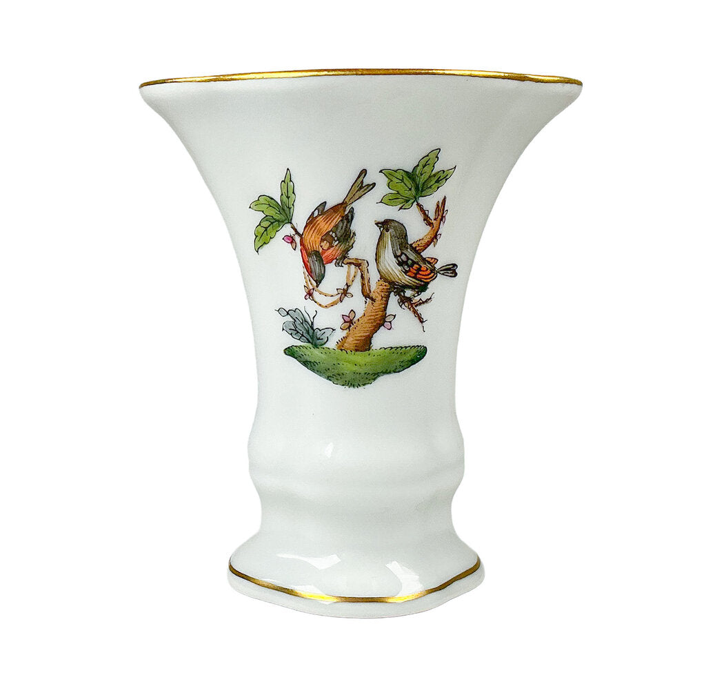 Herend Rothschild Bird Bud Vase