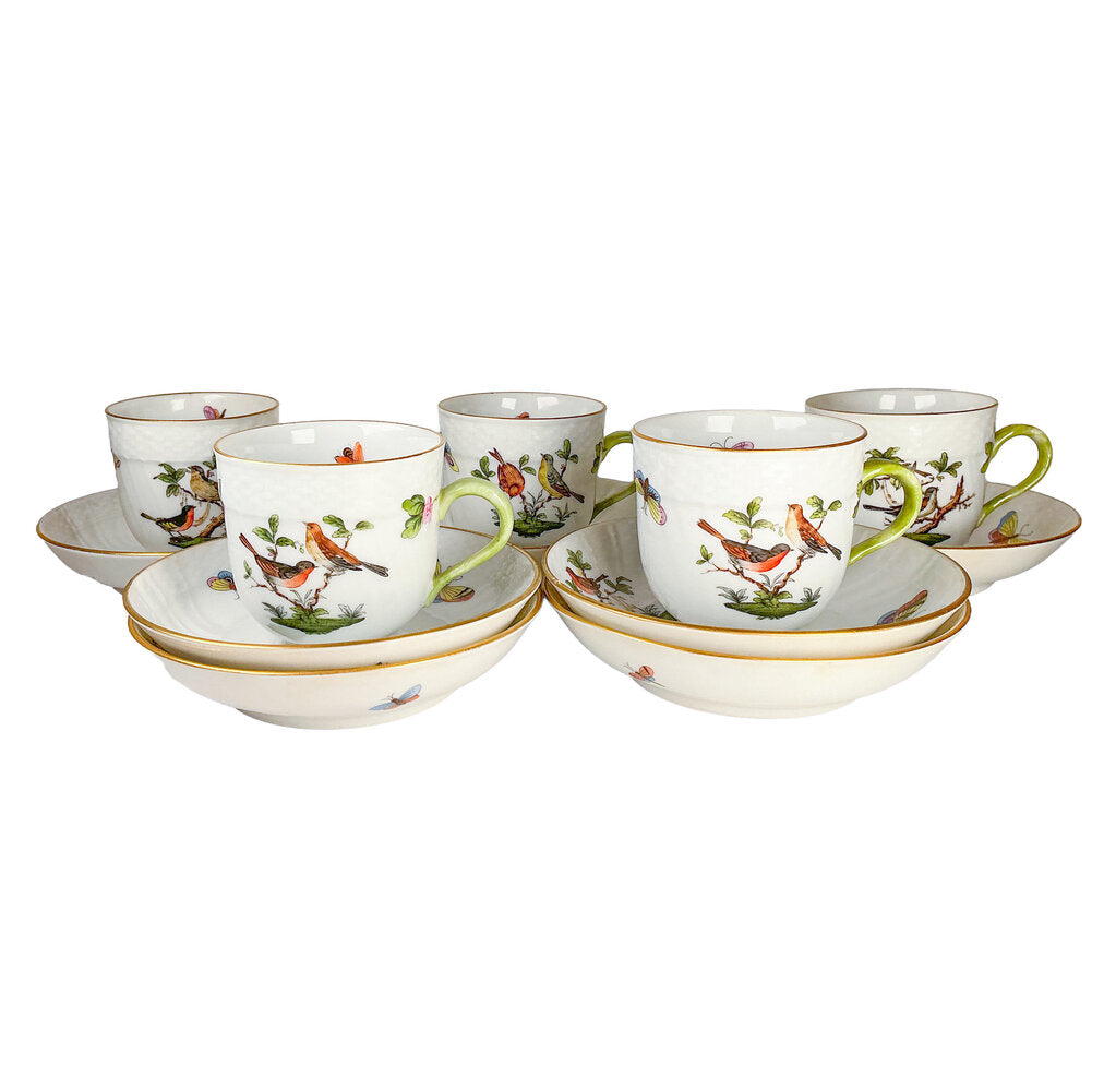 Herend Demitasse Cup (5) & Saucer (7)