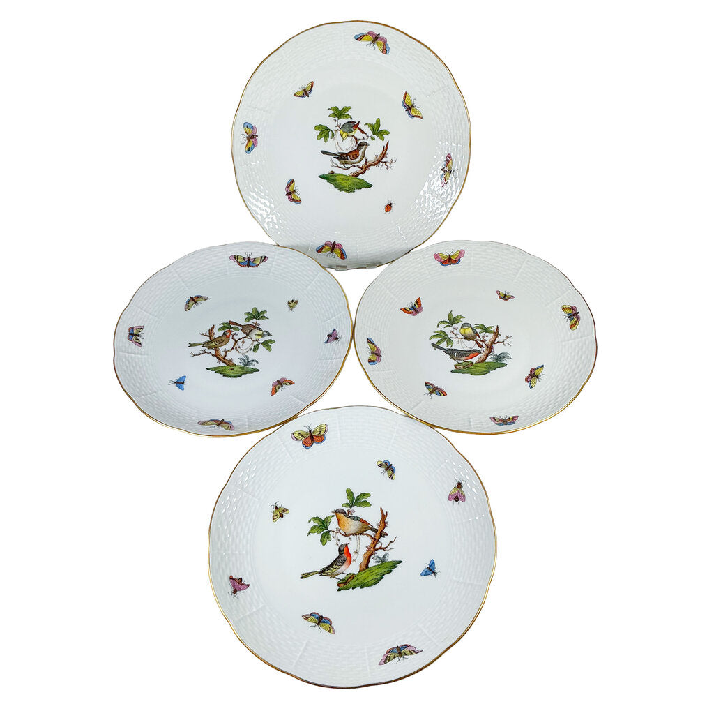 Herend "Rotchschild Bird" (8) Salad/Dessert Plates.