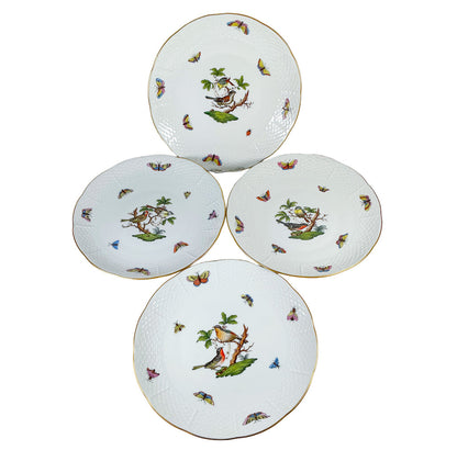 Herend "Rotchschild Bird" (8) Salad/Dessert Plates.