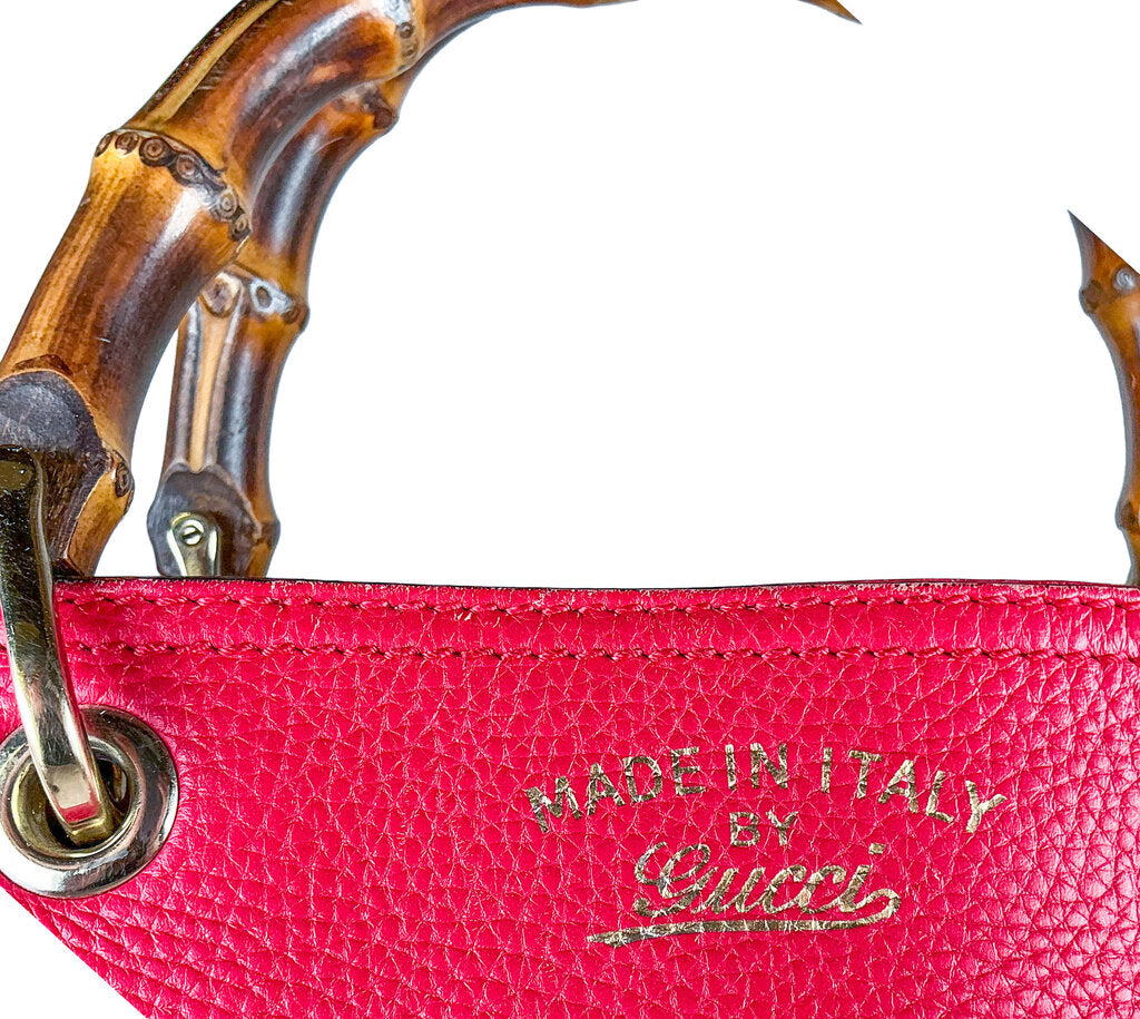 Gucci Red Bamboo Bag Orig. $1895