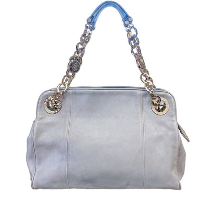 Bulgari Grey Bag w/ Signature Strap Orig $2175