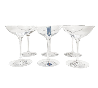 6PC Waterford Elegance Champagne Belle Coupes