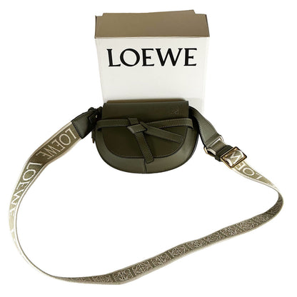 Loewe Mini Gate Dual Bag in Autumn Green