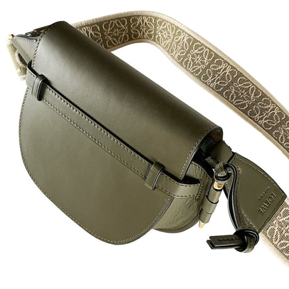 Loewe Mini Gate Dual Bag in Autumn Green
