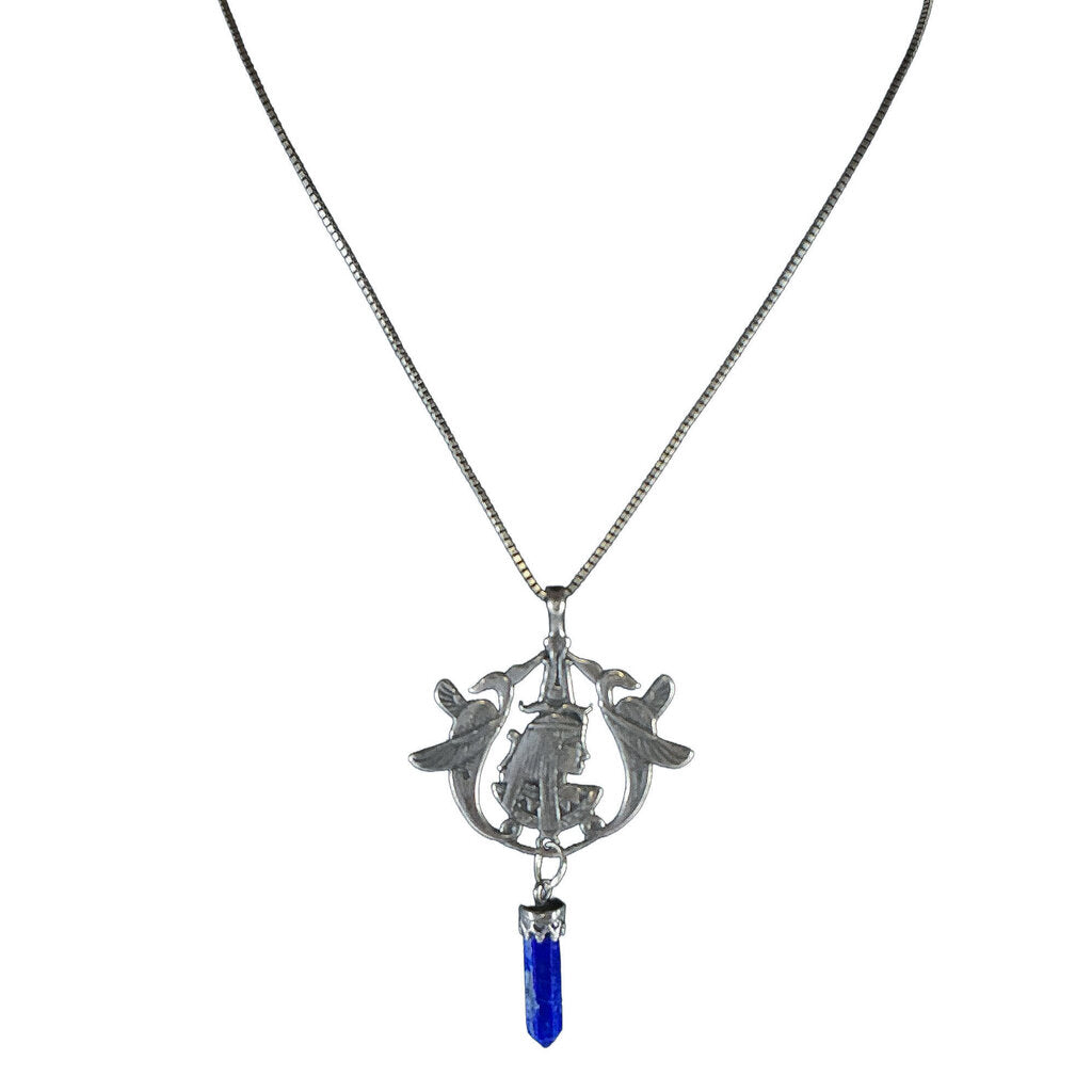 Egyptian Lapis & Silver Necklace & Earrings