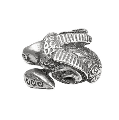 Sterling Egyptian Ram's Head Ring & Torque Bracelet