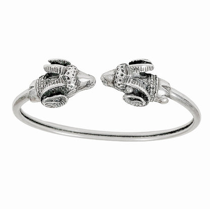 Sterling Egyptian Ram's Head Ring & Torque Bracelet