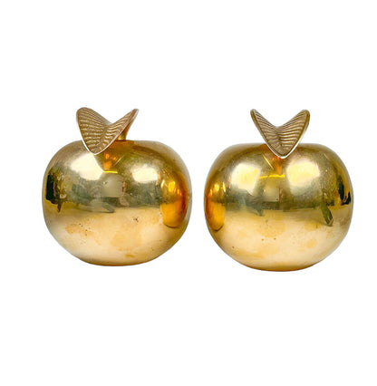 Pair of Brass Apples