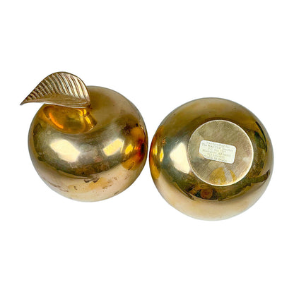 Pair of Brass Apples