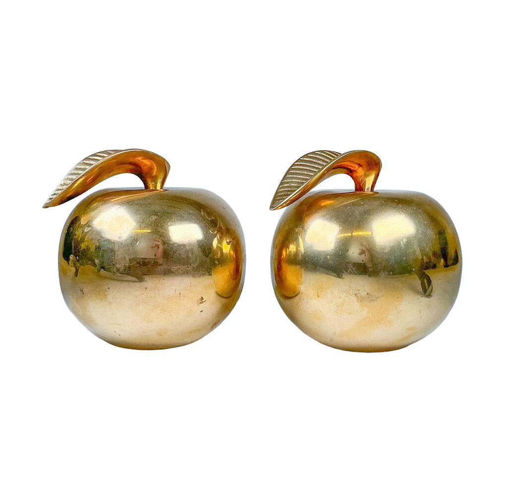 Pair of Brass Apples