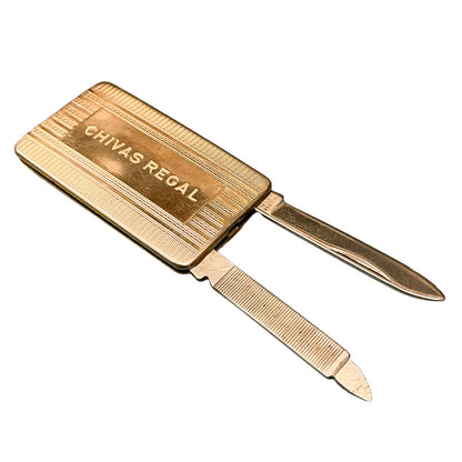 Vintage Chivas Regal Stainless Steel Money Clip