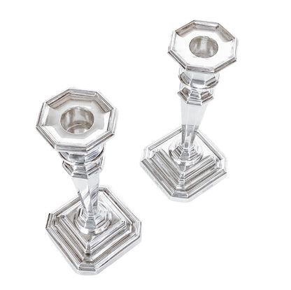 Pair of Sterling James Dickson Candlesticks