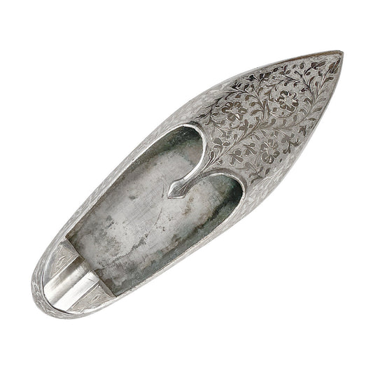 Indian Etched Slipper Ashtray