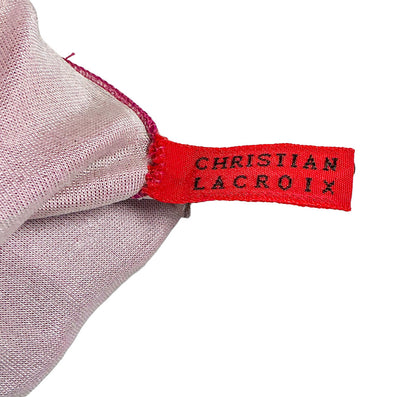 1990s Christian Lacroix Jeweled Pink Gloves