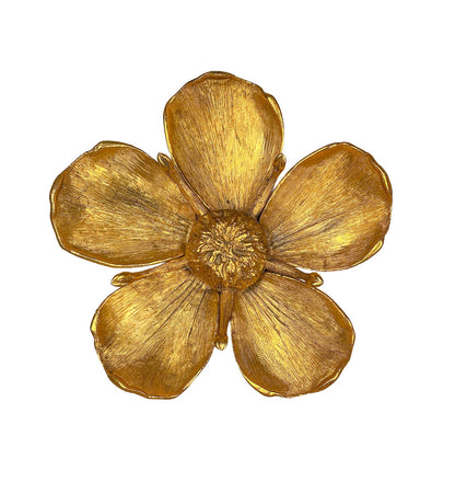 Vintage Brass Flower Petal Ashtray