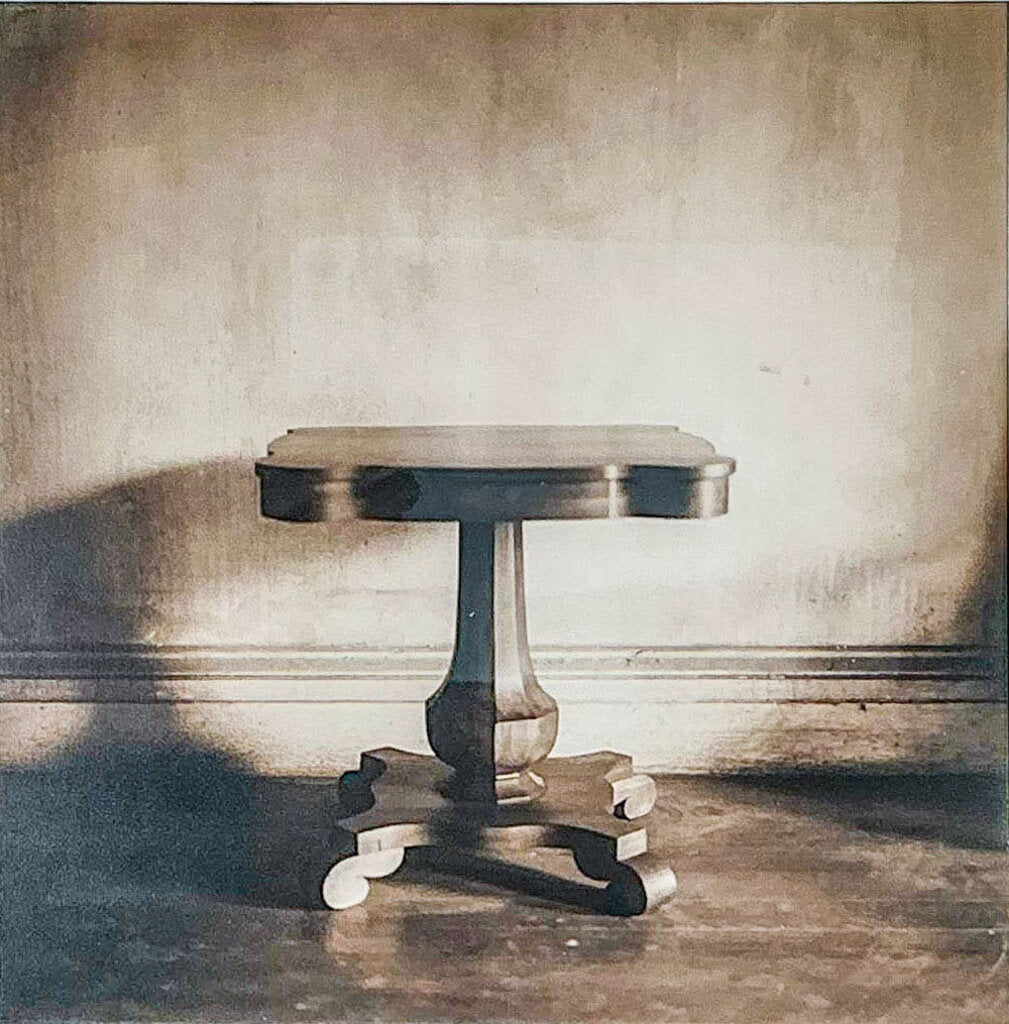 David Halliday. Table. Contemporary Archival Pigment Print, Sepia Tone