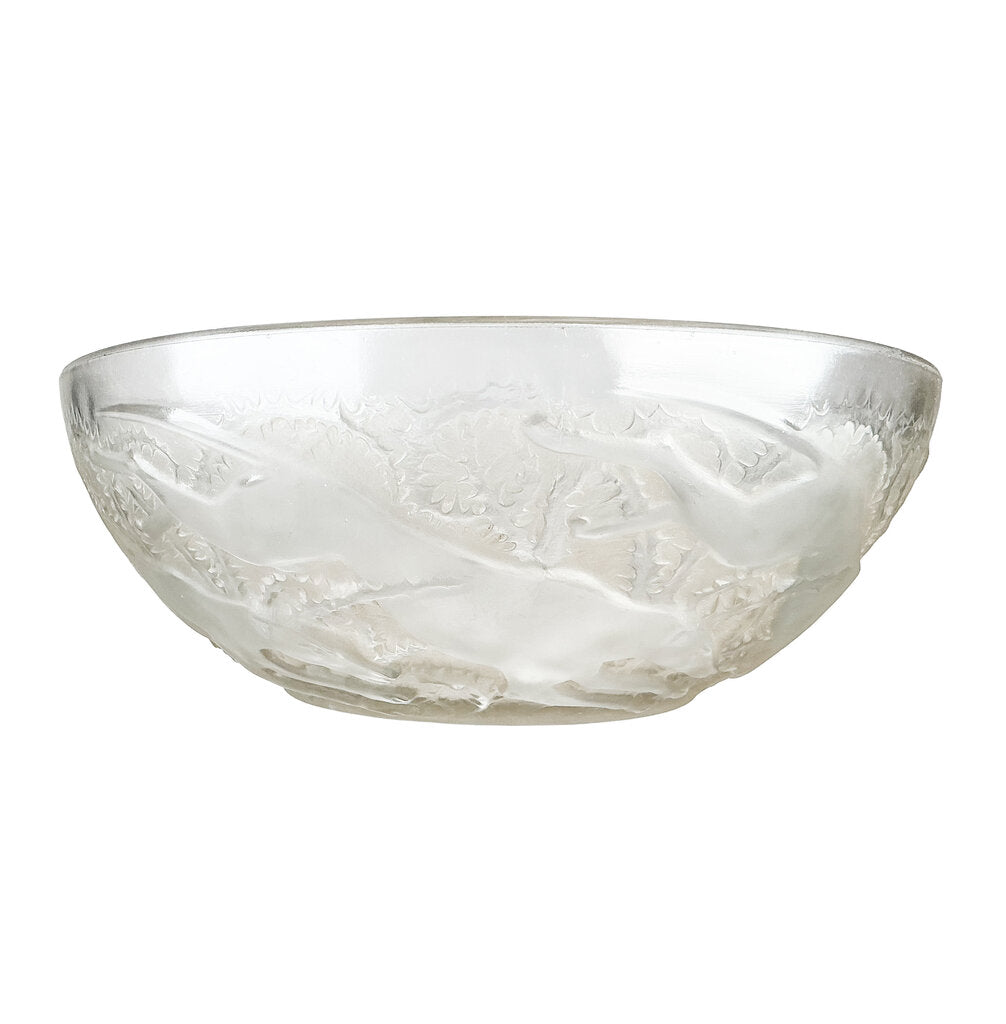Lalique "Chiens" Art Deco Bowl, 1921-1923